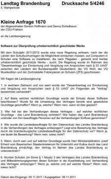 Drucksache 5/4246 Landtag Brandenburg